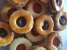 Petit sablé à la confiture et au nutella