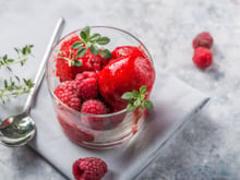 Sorbet aux framboises au Companion