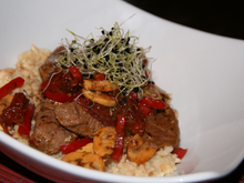 Agneau délicieusement diététique au wok