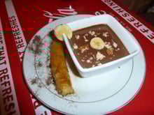 Bananes flambées au Noilly Prat ambré et sa crème au Nutella