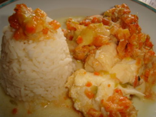 Gratin de langouste aux petits légumes