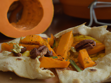 Pita au potiron et aux noix