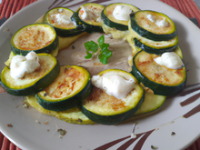 Poêlée de courgettes au chèvre