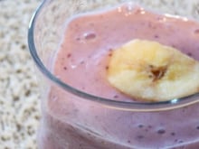 Smoothie fruits rouges/banane