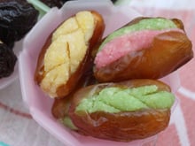 Dattes fourrées à la pâte d'amande