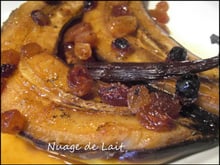 Bananes rôties à la vanille