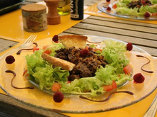 Salade aux foies de volaille de Chef Damien