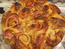 Brioche garnie de Jambon et fromage dans le Cooking Chef