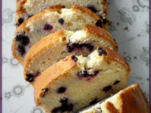Pound cake myrtilles