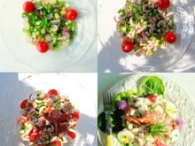 Jardinière de légumes et de fruits de mer