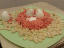 Petits poussins et mayonnaise