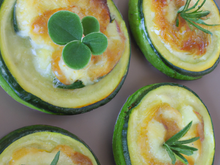 Petits flans de courgettes