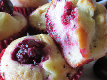 Muffins aux cerises et kirsch