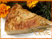 Pudding façon tarte à la rhubarbe