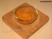 Purée de patate douce onctueuse et sucrée