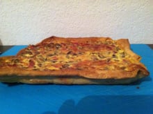 Quiche aux champignons et au jambon