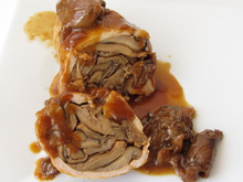 Lapin farci aux champignons