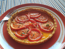 Tarte fine à la tomate