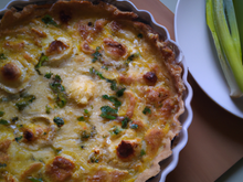 Quiche poireaux et fromages