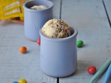 Crème glacée fondante aux M&M's