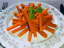 Méli-mélo tiède de carottes en vinaigrette