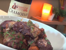 Poulet façon bourguignonne