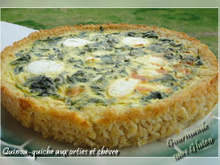 Quinoa-quiche aux orties et chèvre