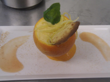 Orange givrée maison