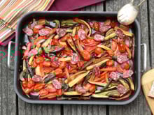 Tarte à la courgette et à la féta, escalivada, saltimbocca à la romaine : le menu de la semaine du 11 au 15 juillet