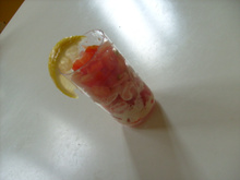 Verrines crevettes tomates