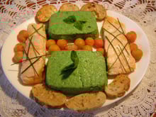 Purée de poivrons et filets de saumon  (basses calories)