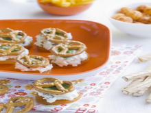 Pragmatiques abricots secs farcis au bretzel croquant