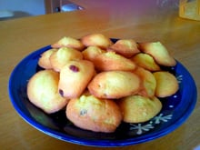Madeleines pommes citrons raisins