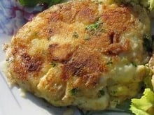 Galette de pommes de terre et cabillaud à la citronnelle