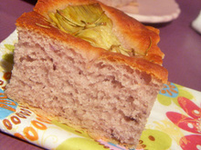 Focaccia de pommes de terre violettes aux artichauts & romarin