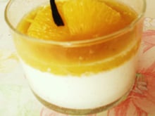 Panna cotta orange-vanille