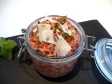 Risotto rose aux noisettes croquantes