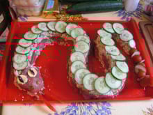 Serpent de crudités