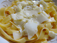 Tagliatelles à la mozzarella