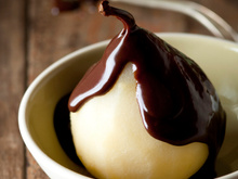 Poire Belle Hélène au Nutella