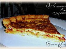 Quiche asperges et poivrons del piquillos