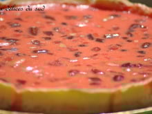 Tarte aux pralines roses