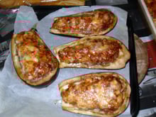 Aubergines farcies maison