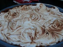 Tarte au citron meringuée sur lit de spéculos