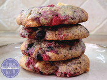 Cookies fruits rouges et chocolat blanc