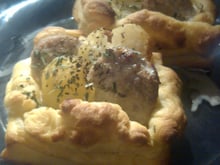 Feuilleté pomme de terre boudin blanc