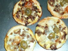 Tartelette viande hâchee roquefort et olives