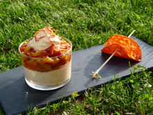 Verrine d'été aux deux poivrons