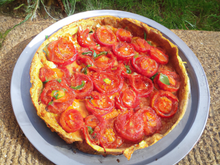 Tarte aux tomates confites maison