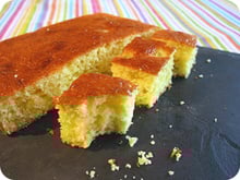 Gâteau coco - rhubarbe